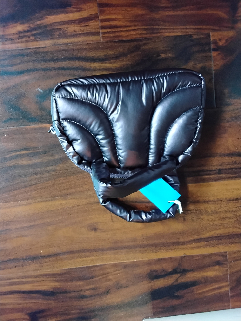 Adidas Quilted Puffer Tote Bag in Dark Brown - Picture 4 of 4